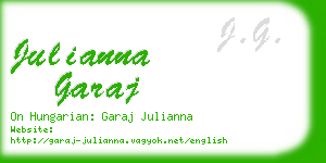 julianna garaj business card